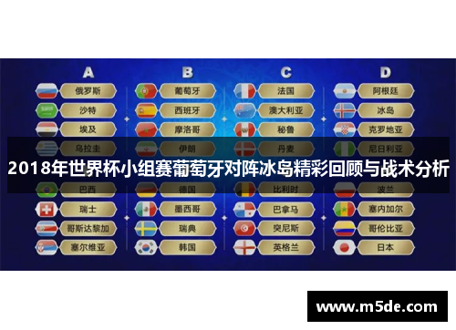 2018年世界杯小组赛葡萄牙对阵冰岛精彩回顾与战术分析